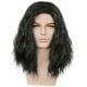 thumbnail image 1 of Peluca negra ondulada de 40 cm de longitud media para hombres y mujeres, 1 of 3