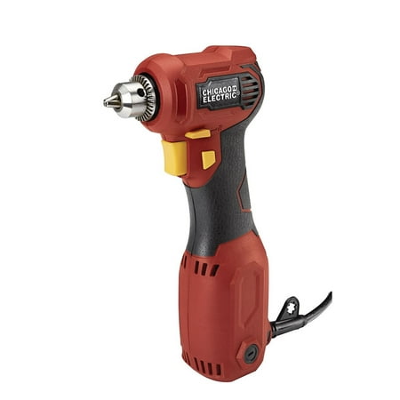 Chicago Electric 3/8 in. Variable Speed 3.5 amp Corded Reversible Close Quarters Drill
