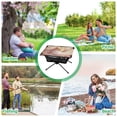 thumbnail image 7 of BZSMCE Camping Tables Simple Folding Table Fox with Golden Crown Pattern Size:23.6*15.7in, 7 of 7