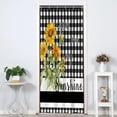 thumbnail image 3 of Buffalo Plaid Shower Curtain Farmhouse Sunflowers You are my Sunshine Themed Shower Curtains for Bathroom Bathtubs Decor Washable Durable Polyester Fabric 36x72 Inch with Hooks, 3 of 6
