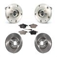 thumbnail image 1 of Transit Auto Front Hub Bearing Assembly Disc Brake Rotors and Ceramic Pads Kit for Car 2005 Volkswagen Jetta with 312mm Diameter Rotor 7th 8th Digit Of VIN Is "9M" or "1J" KBB-100551, 1 of 11