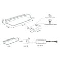 thumbnail image 6 of VST Floating Shelf with RGB Light, Work with Alexa Google Assistant App Remote Control, Handwave ON/Off, Metal Wall Mounted Light Emitting Shelves for Living Room Bathroom Bedroom, 2set, 6 of 6