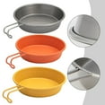 thumbnail image 3 of Assiette de Camping Extérieure Gobelet en Acier Inoxydable avec Poignée pour Camping Pique-Nique 280 ml, 3 of 9