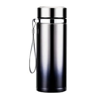 Insulated Stainless Steel Water Bottle - Leak Proof Vacuum Flask With Carry Rope For Hot & Cold Drinks (800Ml)