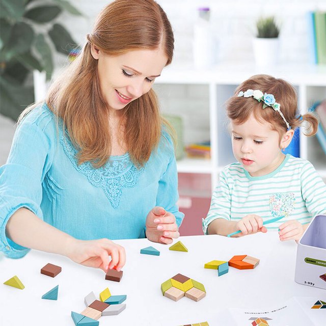 Montessori Puzzle Baby Toys Tin Box Montessori Toys Board Games Child Toy Hama Beads Kids Puzzle Interactive Children Toys heqiyong LED