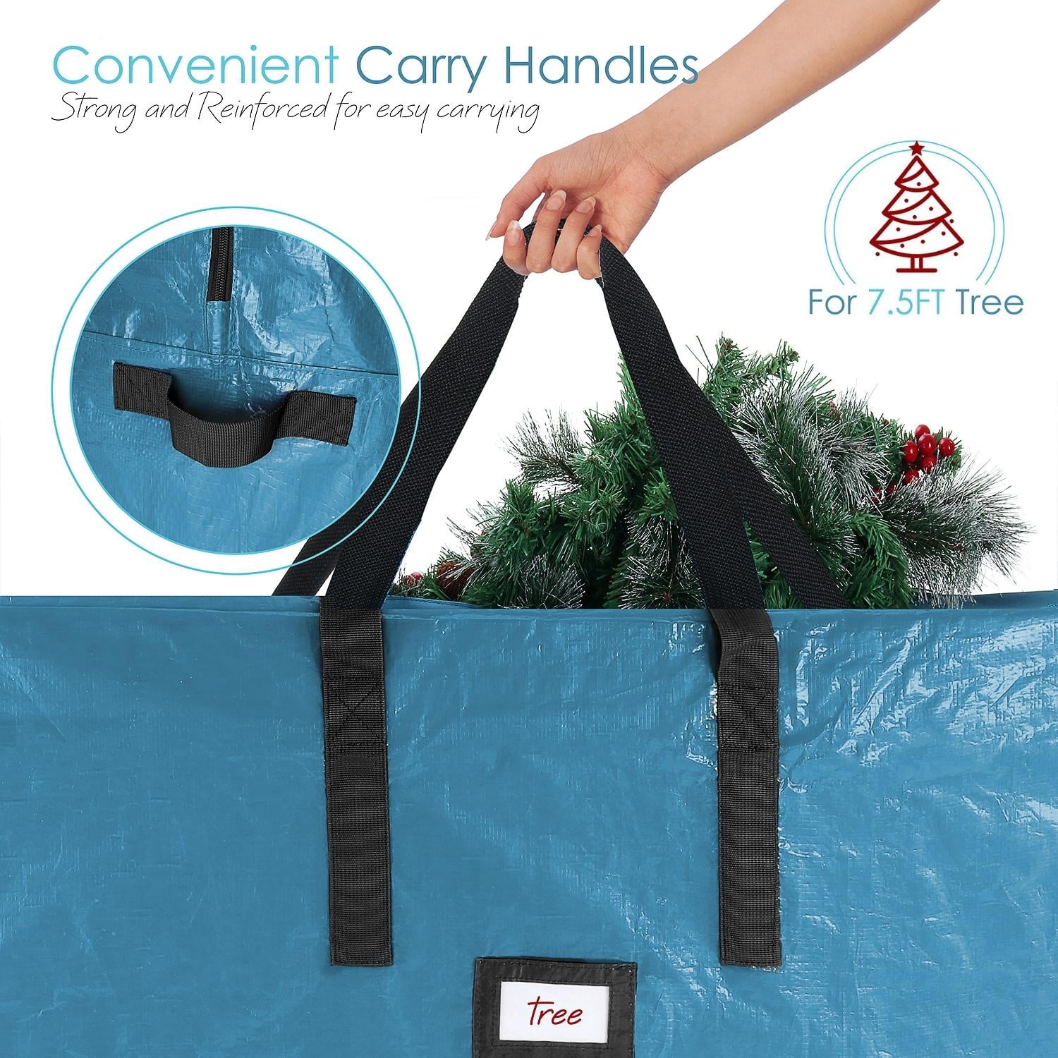 StorageBud Waterproof Polyethylene Plastic Storage Bag, Blue
