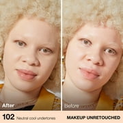 (2 pack) Maybelline Fit Me Matte + Poreless Liquid Foundation Makeup, Oil-Free, 102 Fair Porcelain, 1 fl oz
