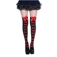thumbnail image 2 of Wowcloth Ladies' Halloween Festival Party Cosplay Socks - Bow & Bone Design Nurse Socks, 2 of 3