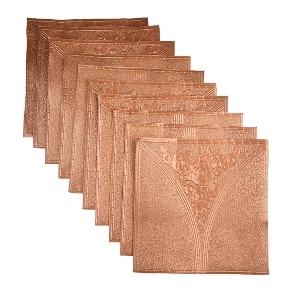 10Pcs 3D Tile Brick Wall Sticker- Foam Panel Waterproof Stickers