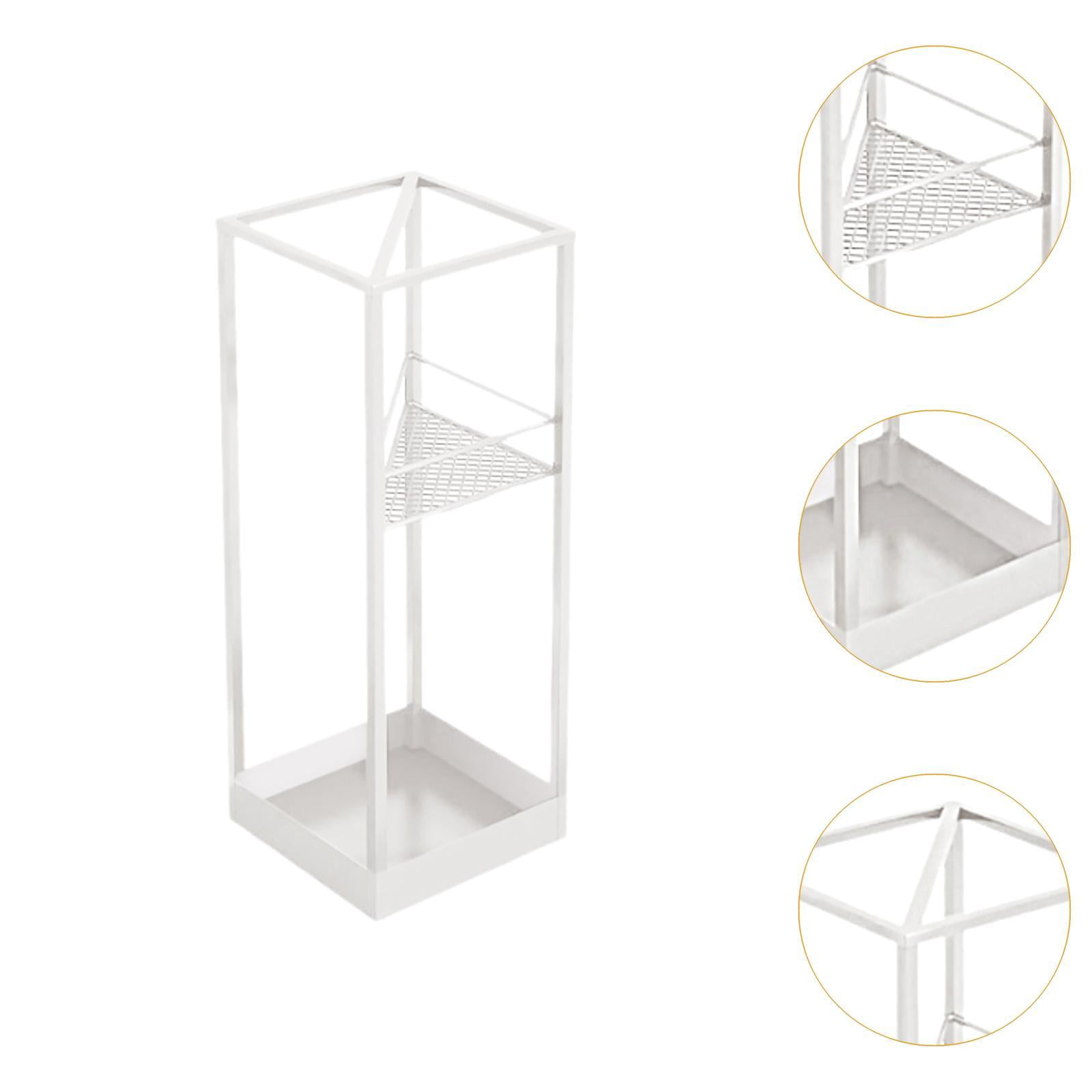 Fiocias Bucket for an umbrella organizing container with a holder with bin of the bin of White