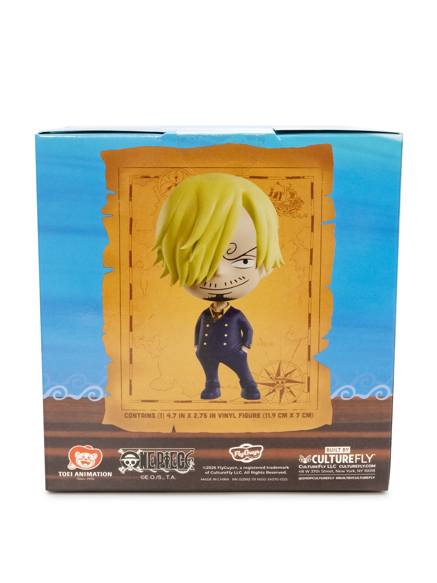 CultureFly One Piece Luffy Fly Guy Collectible Vinyl Figure, 4.5