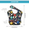 thumbnail image 4 of Hirioo Bowling Ball for Baby Waterproof Pocket Bib Adjustable Closed for Babies Toddlers with Large Pocket 6-24Months, 4 of 8