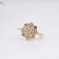 thumbnail image 4 of Diastar Jewels Round Cut Cubic Zirconia 14K Yellow Gold Finish Engagement Wedding Ring, 4 of 4