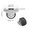 thumbnail image 2 of Rueda de Caster Fija Mini de 1.5", Paquete de 4 Ruedas Rígidas de TPE con Tornillos de Placa Superior de Metal, Marrón, 2 of 6