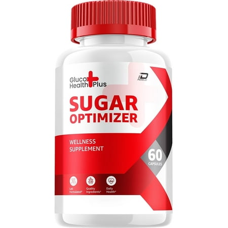 Gluco Health Plus Capsules – GlucoHealth Plus Sugar Optimizer Pills Advanced Supplement, All Natural, GlucoHealthPlus Maximum Strength Formula, Glycogen Support, 1 Pack, 60 Capsules