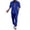 Blue, variant on TBWNWG Men's Linen Shirt and Pant Sets Casual Long Sleeve Tops with Relaxed Fit Yoga Trousers Comfortable Outfits,Size XL
