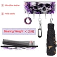 thumbnail image 5 of PhooArto Key Holder for Wall Decorative with 5 Key Hooks, Love Skull Purple Rose Holders Wall Mount Organizer with Mail Key Rack, Self Adhesive, 5 of 7