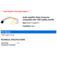 thumbnail image 2 of Audio Amplifier Relay Connector - Compatible with 1985 Cadillac DeVille, 2 of 2