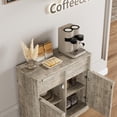 thumbnail image 4 of Yeshouse Aparador de 62", mueble grande para café con 2 puertas y 2 cajones, mueble de almacenamiento moderno con estantes ajustables, estación de café de madera para cocina y comedor, 4 of 6