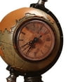 thumbnail image 7 of Tongina Globe Figurine Desktop Clock Table Clock Tabletop Ornament Sculpture for Centerpiece Living Room Desk Shelf Housewarming Gift Yellow, 7 of 7