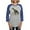 Heather/Blue, variant on CafePress - Cycling Tyrannosaurus Rex Long Sleeve T Shirt - Womens Baseball Tee