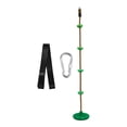 thumbnail image 1 of harayaa Children's Climbing Rope Tree Hanging Rope Heavy Duty Disc Hanging Seat Set for green brown rope, 1 of 8