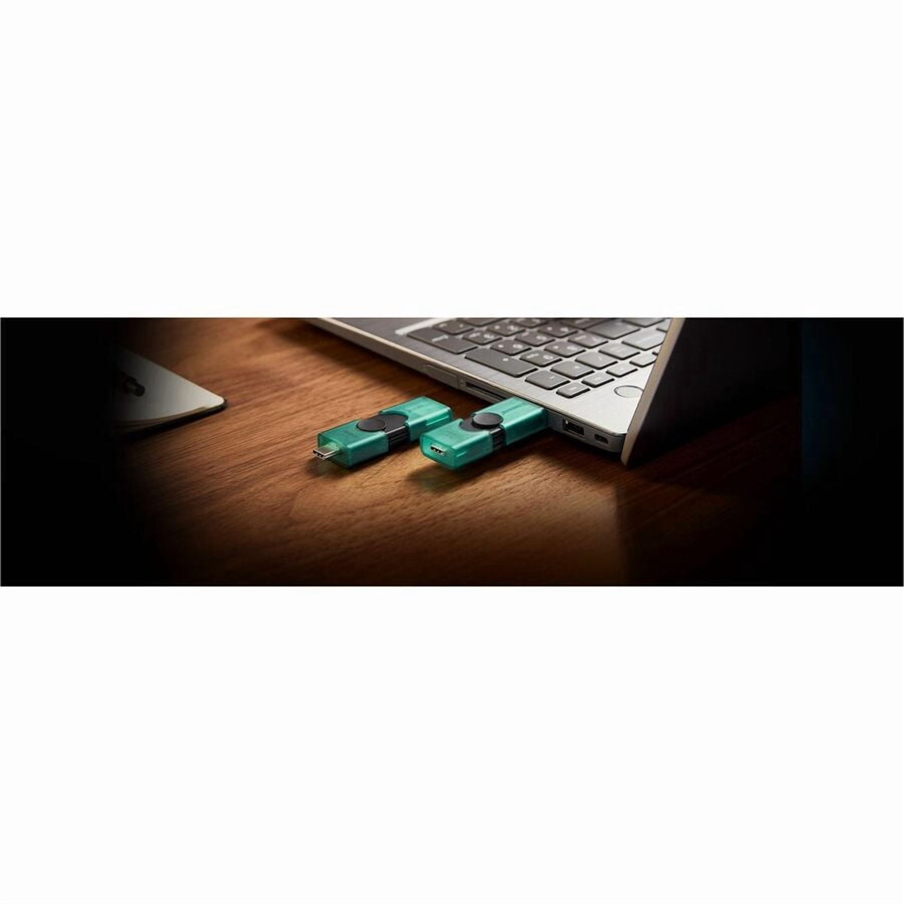 Kingston DataTraveler Duo 256GB (USB 3.2 (Gen 1) Type A + USB 3.2 (Gen 1) Type C) On-The-Go Flash Drive - 256 GB - USB 3.2 (Gen 1) Type A, USB 3.2 (Gen 1) Type C - 5 Year Warranty - 1