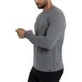 thumbnail image 5 of X RAY JEANS Mens Long Sleeve Crewneck T-Shirt, Charcoal Heather, L, 5 of 9