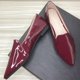 thumbnail image 4 of Zapatillas de ballet SAILING LU de piel sintética brillante para mujer, color rojo vino, 4 of 4
