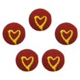 thumbnail image 4 of 5 botones forrados de tela, botones de vástago de 2 cm Botón de tela roja para coser usted mismo, manualidades, manualidades, Corazón BLESIY Botones cubiertos de tela, 4 of 7