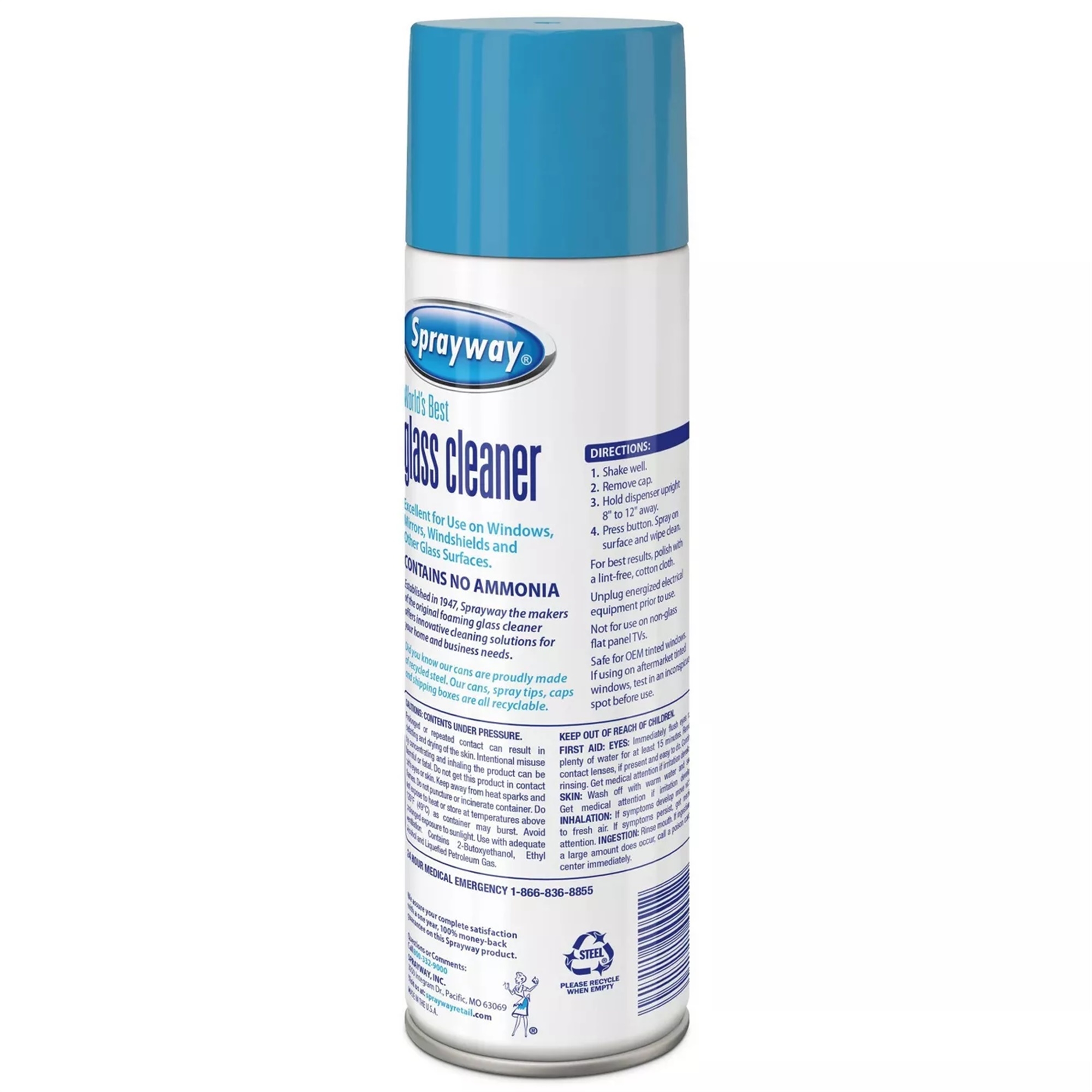 Sprayway Glass Cleaner Aerosol, 19 oz (6-Pack) photo 3