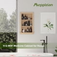 thumbnail image 3 of Recessed Medicine Cabinet for Bathroom Cabinet with Storage,14x24 in Wall Shower Niche Insert,3-Tier Bathroom Niche for Shower Wall,Recessed Niches Insert for Drywall,Imitation Natural, 3 of 12
