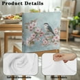 thumbnail image 7 of TSOVTHRID Chair Back Cover for Dining Chairs Washable Chair Protector Slipcovers Kitchen Chairs Cover for Home Office Party Decoration, Cherry Blossom Bird Gray Blue Print, Set of 4, 7 of 7
