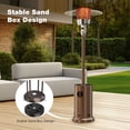 thumbnail image 3 of EDX 48,000 BTU Propane Patio Heater, Comes with Heating Grid, Wheels and Sandbox, Stable Base for Home, Outdoor, Brown, 3 of 8