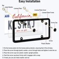 thumbnail image 4 of 2pcs License Plate Protector Black License Plate Covers, Unbreakable License Plate Covers License Plate Frames with Screw Caps Cover Kit blackB, 4 of 13