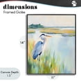 thumbnail image 4 of Stupell Industries Rustic Lodge Heron Perched in the Grass Black Framed Giclee Art, 11 x 14, by Creative Studio, 4 of 8