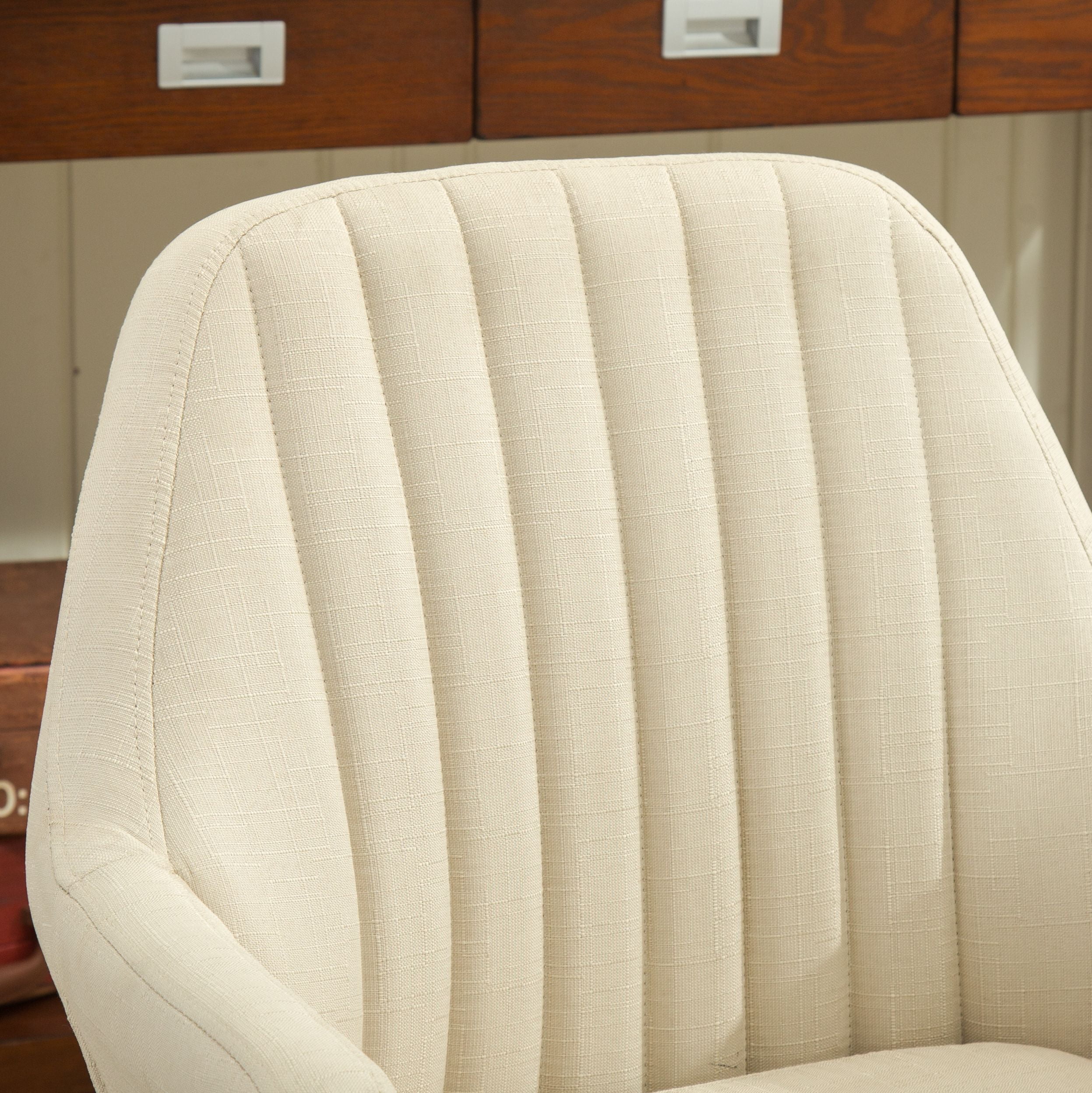 Roundhill Furniture Tuchico Contemporary Fabric Accent Chair, Tan