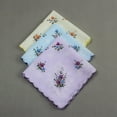 thumbnail image 2 of 18 Pieces Women Soft Cotton Wedding Party Hankie Kerchiefs Multi-Color, 2 of 9
