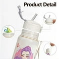 thumbnail image 5 of Christmas Cartoon Anime Tumbler- Reusable Hard Plastic Water Bottle with Lid & Straw Eco-friendly, durable and stylish. Perfect for school, travel, or parties. Birthday Gifts-24oz, 5 of 5