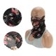 thumbnail image 4 of Ofertas Únicas 1 Pc Gaiter de Cuello Patrón de Flores Máscara Bandana de Orejas Negra, 4 of 5