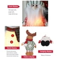 thumbnail image 2 of Injueey Muñeco de gnomo, colgante de Navidad, tamaño compacto, decoración de Navidad, múltiples patrones, dulce regalo, decoraciones para Kits de decoración para fiestas patrón de muñeco de nieve, 2 of 6