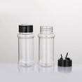 PACKAGING 12 3.3 oz Plastic Spice Jar Container Bottles with black