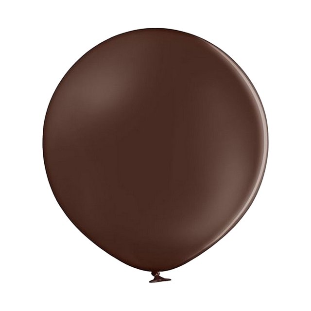 Belbal - Globos Diseño Liso (Marrón Cacao Pastel)