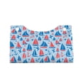 thumbnail image 2 of Xecao Sailboats On A Waves Print Tissue Box Cover,Modern PVC Leather Square Tissue Box Holder for Creative Decorative, 2 of 7