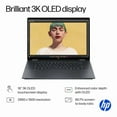 thumbnail image 2 of HP OmniBook X Flip 2-in-1 Copilot+ AI Laptop, 16" 3K 2880 x 1800 OLED Touchscreen, Intel 8-Core Ultra 9 288V, 5MP IR Webcam, Backlit KB, Stylus Pen, Win11 Home (32GB DDR5 RAM / 1TB SSD), 2 of 5