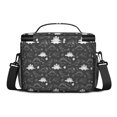 thumbnail image 3 of Dinosaur and Egg Grey Pattern Insulated Lunch Box for Women Men, Medium Leakproof Cooler Bag with Adjustable Strap, 10"x6.7"x8", 3 of 6
