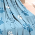 thumbnail image 3 of Blue Dog Paw Footprint Blanket,Comfortable Soft Lamb Wool Throw Blanket,All Season,Warm Lightweight Blankets for Sofa Bed Couch Living Room Chair,30"x40", 3 of 4