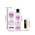thumbnail image 3 of Shoe Cleaner Kit 100ML Cleaning Solution, Stain Remover with Brush, Gentle & Versatile for Leather, Canvas, Mesh Footwear, Ideal for Daily Maintenance of White Shoes, Sneakers, and Athletic Shoes, 3 of 9