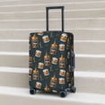 thumbnail image 4 of Cauagu Cigar Print Travel Luggage Cover,Travel Dust-proof Suitcase Cover Softside Suitcase Protector for 18-32inch,Not Included Suitcase, 4 of 8