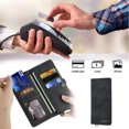 thumbnail image 4 of Magnetic Wallet Case for iPhone 13 Flip Case, Luxury PU Leather Cover ID Cash Credit Card Slots Holder Carrying Pouch Folio Flip Case for Apple iPhone iPhone 13,Black, 4 of 7
